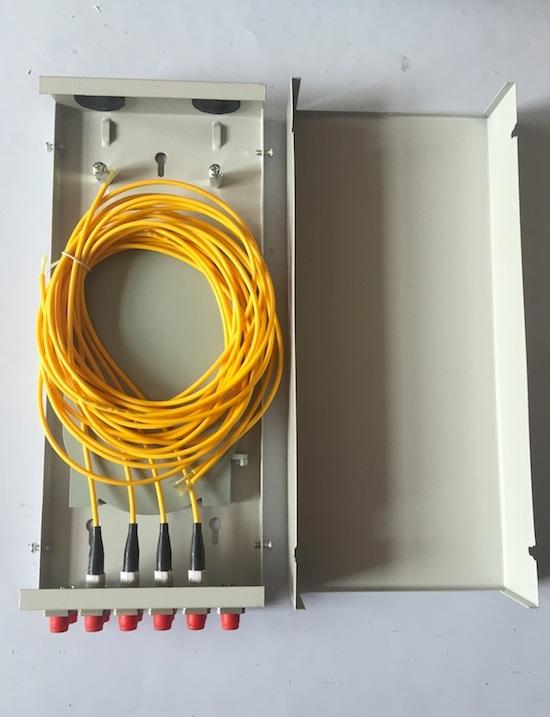 A mini caixa de distribuição 4 da fibra da tomada de parede/8/12 retira o núcleo da caixa da terminação de FTTH