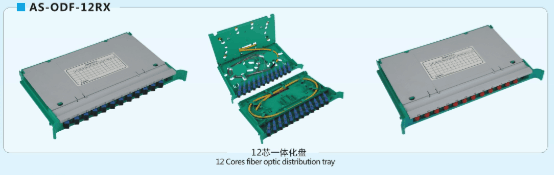 Gire 12 a bandeja da distribuição da fibra ótica da bandeja ODF da tala da fibra ótica dos núcleos para FTTH FTTX