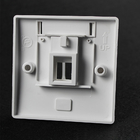 RJ45 Network Face Plate For Telephone / Workstation