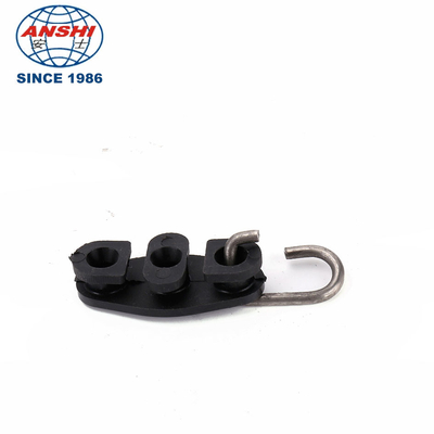 FTTH leather wire rope clamp leather wire hook S-shaped fixing butterfly fiber optic hook leather wire rope clamp