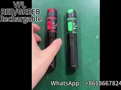Luz verde VFL Tipo de vídeo recarregável