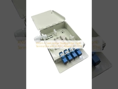 Caixa Terminal de Fibra Óptica de Interior ANSHI 4 Núcleos para Desktop com Adaptador SC/UPC para FTTH