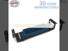 Quadro de Distribuição Principal MDF Lateral de Cabo de 19 Polegadas Bloco de Terminais Telefônicos de 100 Pares