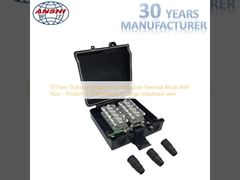 Bloco Terminal de Distribuição Telefônica Externa de 10 Paris Com Módulo STB Não Protetor para fio telefônico grande