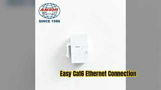 Conector Ethernet fácil ANSHI Cat6 RJ45 Keystone Jack