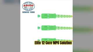 Solução de rede Elite MPO Fiber Patch Cord 12 Core G652D