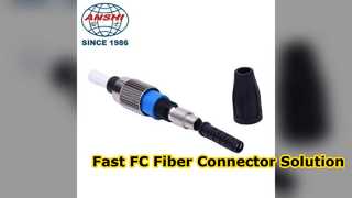 Solução fácil do conjunto do campo do conector rápido da fibra ótica de FC