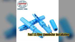Conector rápido de fibra LC para projetos FTTH