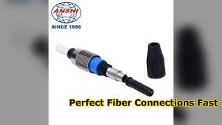 Solução rápida de FTTH de conector de fibra óptica de alta precisão