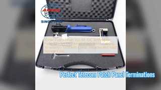 Kit de ferramentas punch down de 10 pares para painéis de remendo de telecomunicações