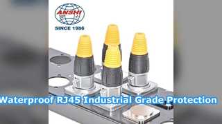 Solução de nível industrial com conector Ethernet RJ45 à prova d'água