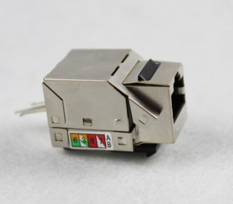 RJ45 Keystone Jack CAT5E CAT6 CAT6A Shielded Keystone Jack In Metallic Color