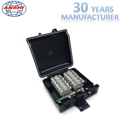 10 Paris Outdoor Telephone Distribution Terminal Block With Non - Protective STB Module for large telephone wire