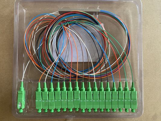 1x16 SC/APC Single Mode Fiber Optic Splitter PLC Splitter for FTTH and PON Networks