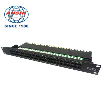 10 Inch 1U 12 Port FTP CAT5E Cat6 CAT6A Blank Unloaded Patch Panel Coupler OEM Telecom Equipment