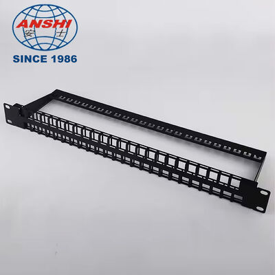 19 Inch 1U 48 Port UTP Unloaded Blank Network Patch Panel Unshielded Rack Mount Patch Panel