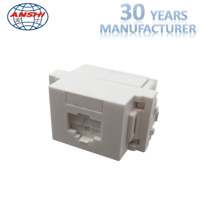 Phosphor Bronze Cat6 Keystone Jack /  8P8C CAT5E UTP Keystone Jack White Color