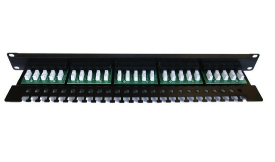 Professional 110 IDC / Krone IDC Cat3 Patch Panel , 25 / 50 Port Voice Patch Panel 6P4C