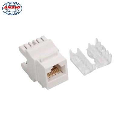 Grau Jack trapezoide Jack modular do teste RJ45 CAT6 UTP 180 de Fluck da passagem de 100%