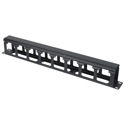 ANSHI 19 polegadas 1U 8 Port Metal Cable Management XL-4020-3A-A