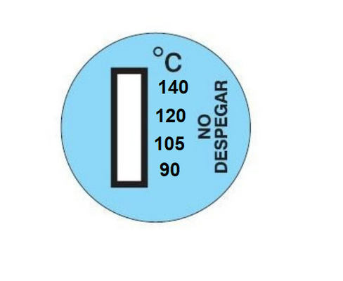 Faixas de indicador de temperatura irreversíveis de 40 a 180°C para monitorização do motor