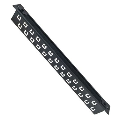Negro XL-4020-3L-B Alta 1u de gestão de cabos de escova ANSHI 19 polegadas