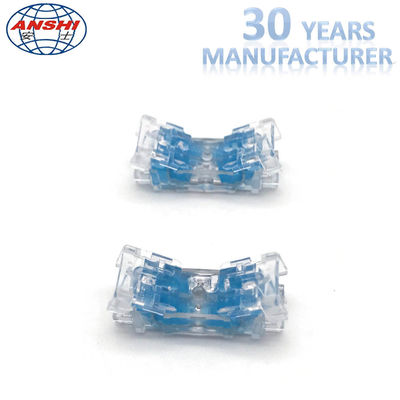 4 pares de conectores em linha conectores de fio 0,4 - 0,7 mm gel preenchido transparente fechamento articulação