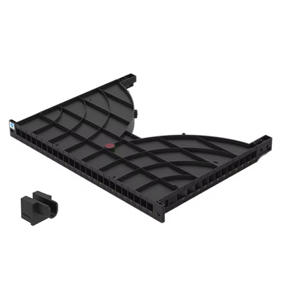 Painel de patch de fibra óptica de alta densidade 24/48-port montado lateralmente com pista para gestão de cabos de gabinete de rede