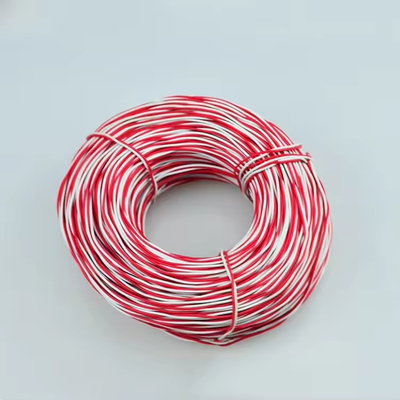 White Red Telephone Cable 2 Core 0.5mm PE Insulated Wire