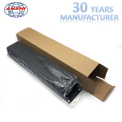 2U Height 12 Slot Metal 19 Inch Rack Mountable Horizontal Cable Manager For Network Installations