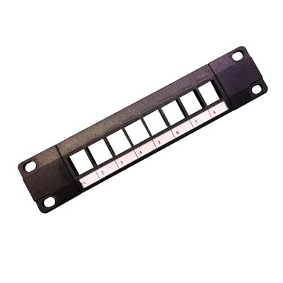 8 Painel modular de correção desligado de porta com compatibilidade CAT6A para ligações RJ45