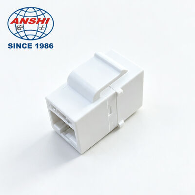 ANSHI 180 Graus Tool-Free Keystone Jack RJ45 CAT5E CAT6 CAT6A UTP Peças de Telecomunicações Não Blindadas