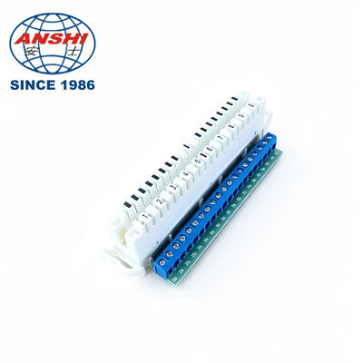 10 Par 20 Pole LSA-PLUS Module PCB Terminal Conector telefônico XL-011L ABS Back Profile Mount Plugboard Telecom Parts