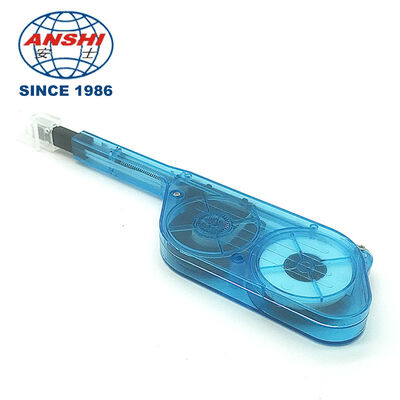 Um clique em um clique em limpador facial de extremidade de fibra, ferramenta de limpeza rápida para conector MPO / MTP, flange de cordão de patch óptico MPO