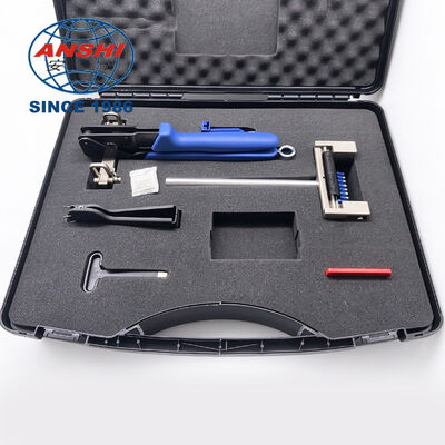10 Kit de ferramentas de punção de pares, conjunto de ferramentas manuais de terminação IDC para painel de patch de telecomunicações, ferramentas de terminação de cablagem com pente, extractor e caixa de armazenamento rígido