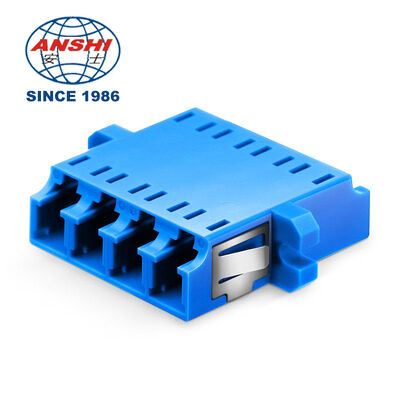 Fornecimento de Fábrica Adaptador de Fibra Ótica LC UPC/APC Quads Monomodo SM OM3 OM4 com Flange 0.2 IL de 4 Núcleos