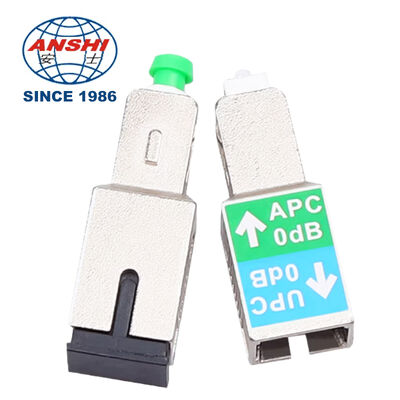 Atenuador de Fibra Óptica de Alto Desempenho 0dB, Plugue Inline SC/APC Macho-SC/UPC Fêmea, Monomodo/Multimodo 1310/1550nm