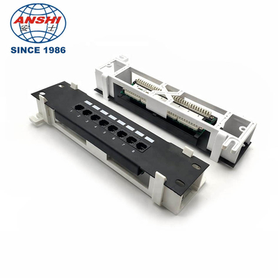 Tipo porto de CAT5e 110 IDC do painel de remendo 1U da montagem em rack 8